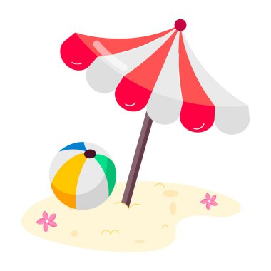 Cennet çiçeği etiketi düz stil tasarlanmış. 