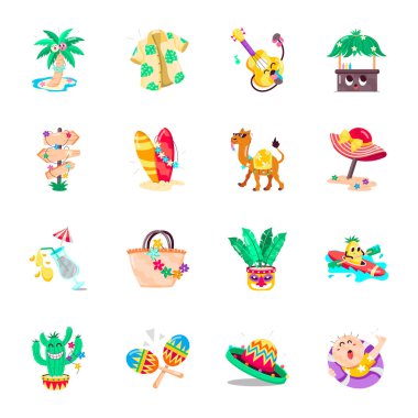 Son Hawaii Kültür Etiketleri Paketi 