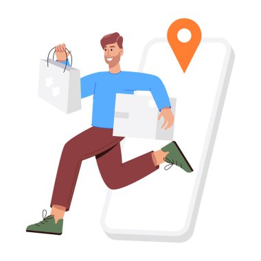 Düz biçimli servis illüstrasyonuName  