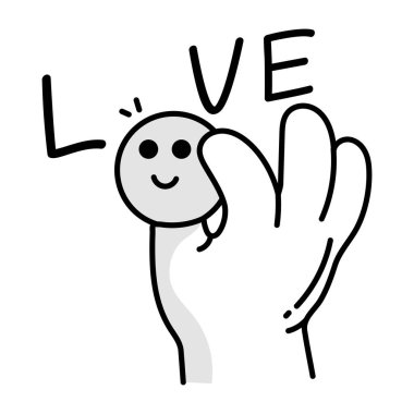 Karalama stilinde tasarlanmış insan beyni simgesi 