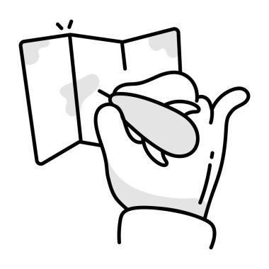 Çizim biçimi ile yön bulma simgesini haritala