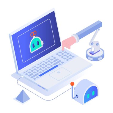 İzometrik biçimde alt sorgu ağ simgesi 