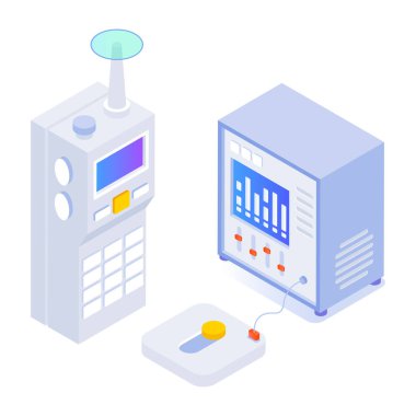 İzometrik tarzda blok zinciri teknolojisi simgesi