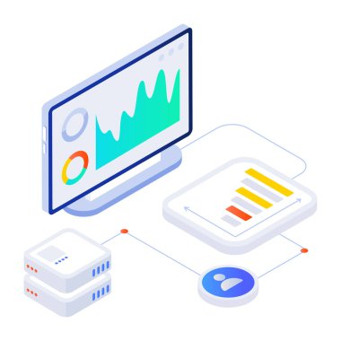 btc 'nin izometrik biçim simgesi 