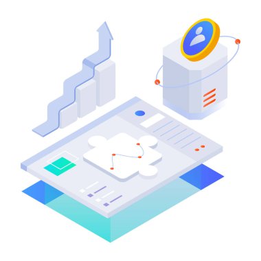 btc 'nin izometrik biçim simgesi 