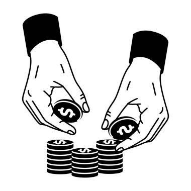 Jeton gösteren bir çizim biçimi çizimi