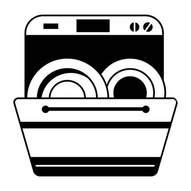 Bir devamlılık makinesini gösteren el çizimi biçim illüstrasyonu