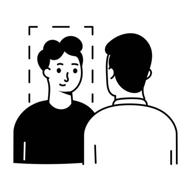 Bir devamlılık makinesini gösteren el çizimi biçim illüstrasyonu