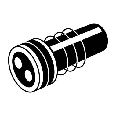 Nano tüpü tasvir eden el çizimi biçim illüstrasyonu