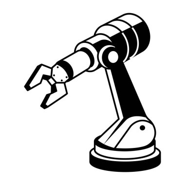 Robot kolu gösteren yarım yamalak bir çizim