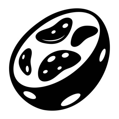 İnsan hücresini temsil eden bir kabartma biçimi.