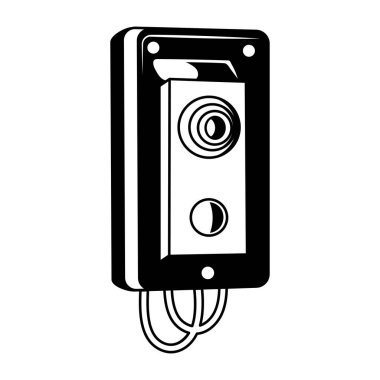 Bir oyun konsolunu betimleyen karalama stili çizimi