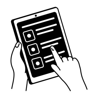 Biyoteknolojiyi gösteren karalama tarzı bir illüstrasyon