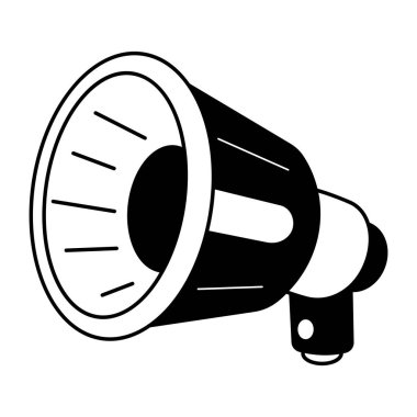 Akıllı konuşmacı tasvir eden el çizimi biçim illüstrasyonu