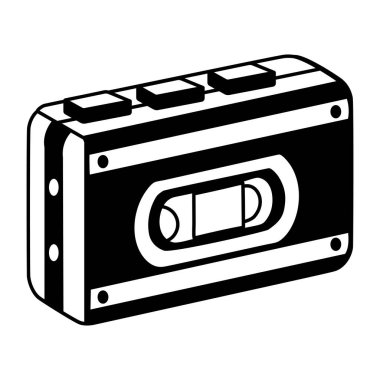 Akıllı konuşmacı tasvir eden el çizimi biçim illüstrasyonu