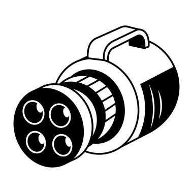 Akıllı konuşmacı tasvir eden el çizimi biçim illüstrasyonu