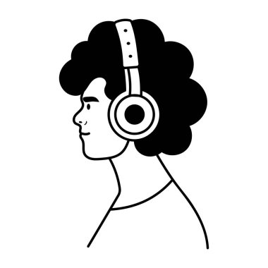 Akıllı konuşmacı tasvir eden el çizimi biçim illüstrasyonu