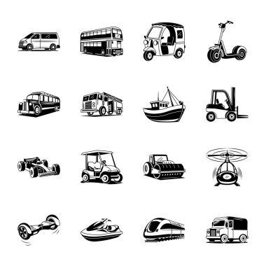 Ulaşım Doodle Biçimi Resimleri Koleksiyonu