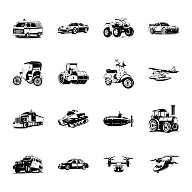 Ulaşım Doodle Biçimi Resimleri Koleksiyonu