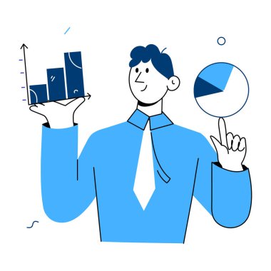 Veri analizlerini gösteren yarım yamalak bir biçim çizimi