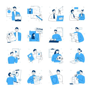 Çalışan El Çizim Biçimi Çizimleri