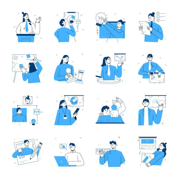 Çalışan El Çizim Biçimi Çizimleri