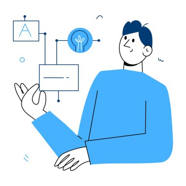 Bir veri akışını gösteren yarım yamalak bir resim