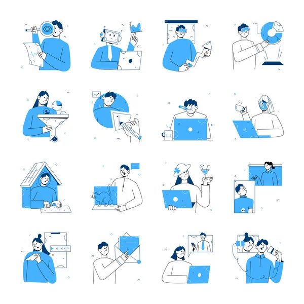 Teknoloji ve İş Elleri Çizimleri