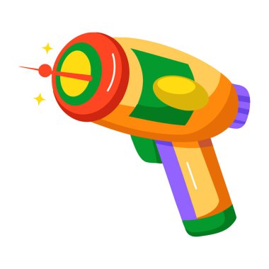 Lazer oyuncağını temsil eden yassı bir simge