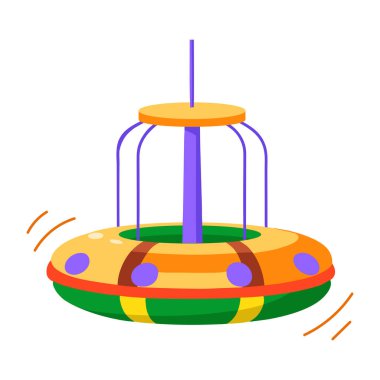 Halka besleyicisini temsil eden düz bir biçim simgesi