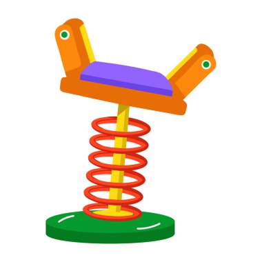 Bahar oyuncağını temsil eden yassı bir simge