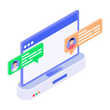 İzometrik tarzda bir hareket tasvir eden simge