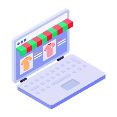 İzometrik tarzda bir hareket tasvir eden simge