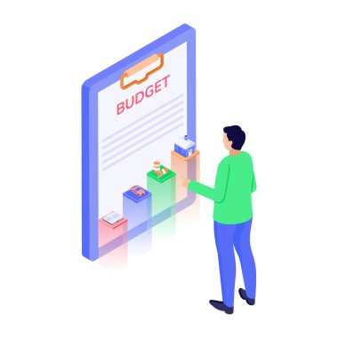 Modern bir evi gösteren izometrik bir simge