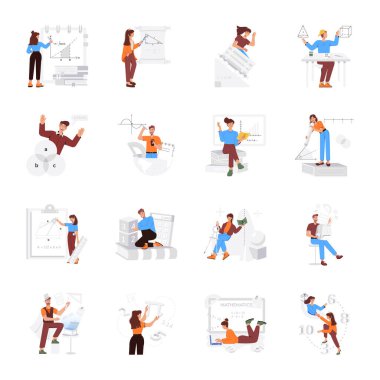 Matematik Çözümleri Düz Çizimler Kümesi