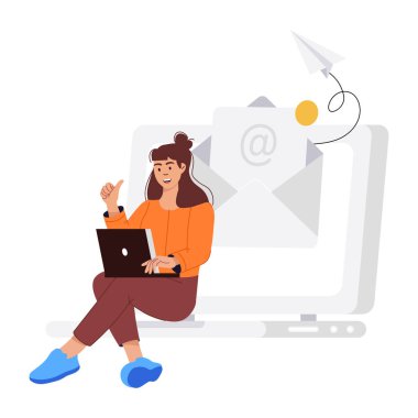 Çevrimiçi sohbet illüstrasyonuName