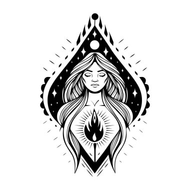 Simya sembolünün tam bir tasviri.