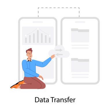 Resim: Veri aktarımının düz bir çizimi