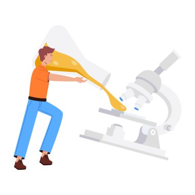 Virüs aşısının düz bir çizimi