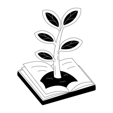 Karahindiba üfleyen bir karakteri gösteren bir el çizimi.