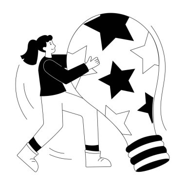 Beyin fırtınasını gösteren bir el çizimi