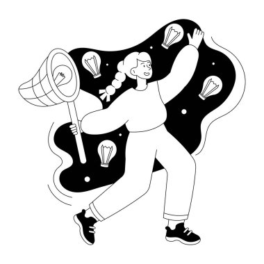 Beyin fırtınasını gösteren bir el çizimi