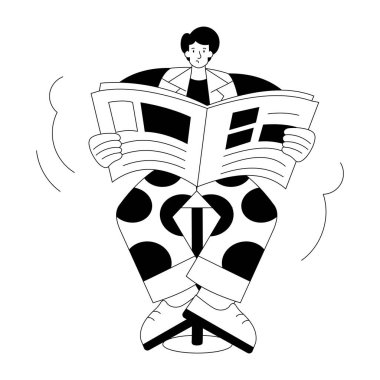 Sokak yürüyüşünü gösteren el çizimi resim