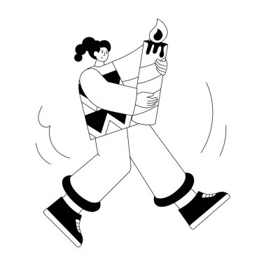 Bacak dengelemeyi gösteren bir el çizimi