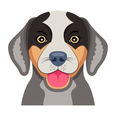 Köpeğin yassı bir simgesi