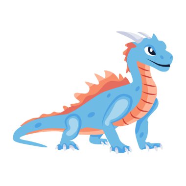 Korku ejderhasının yassı simgesi