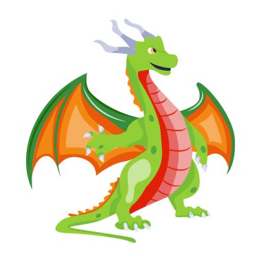 Winger Dragon 'un düz bir simgesi.