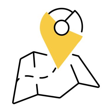 Bir saati gösteren el çizimi bir illüstrasyon