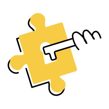 Fikir gösteren bir el çizimi biçim illüstrasyonu