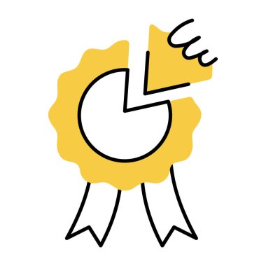 Fikir gösteren bir el çizimi biçim illüstrasyonu